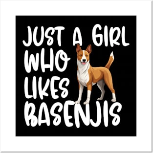 Just A Girl Who Likes Basenjis Posters and Art